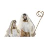 Christmas nativity set Home ESPRIT White Golden Aluminium 27 x 24 x 40 cm