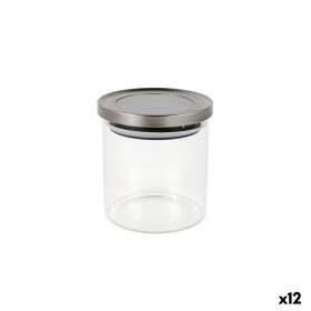 Tin La Mediterránea Transparent Silver 600 ml (12 Units)