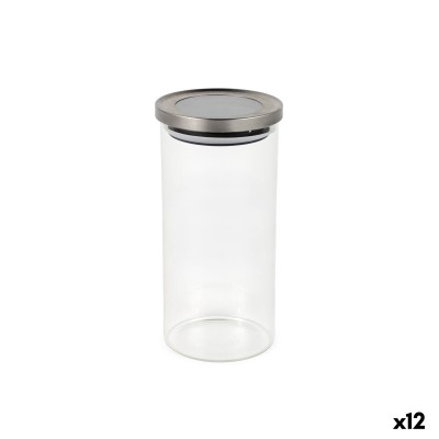 Tin La Mediterránea Transparent Silver 1,35 L (12 Units)