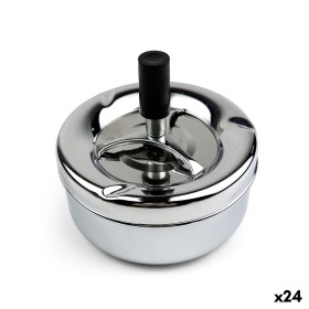 Ashtray Confortime Silver Steel 11 x 5,5 cm (24 Units)