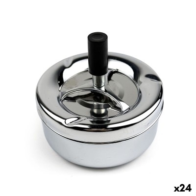 Cendrier Confortime Argenté Acier 11 x 5,5 cm (24 Unités)