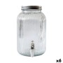 Distributeur d'eau La Mediterránea Lines verre 4 L 15 x 26 cm (6 Unités)