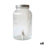 Distributeur d'eau La Mediterránea Lines verre 6 L 18 x 31,5 cm (6 Unités)