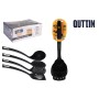 Kitchen Set Quttin Nylon 36 X 10,3 X 10 cm Black 4 Pieces (6 Units)