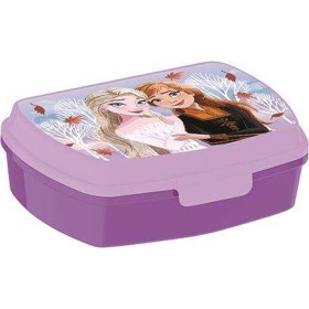 Sandwich Box Frozen Multicolour Plastic Rectangular