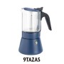 Cafetière Italienne Inoxibar Clair Bleu 9 Tasses