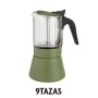 Cafetière Italienne Inoxibar Clair Vert 9 Tasses