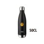 Bouteille Thermique en Acier Inoxydable Inoxibar Smiley 500 ml Noir