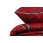 Parure de couette Rouge Lit king size 3 Pièces