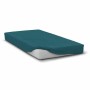 Fitted bottom sheet HOME LINGE PASSION Blue Super king 180 x 200 + 30 cm