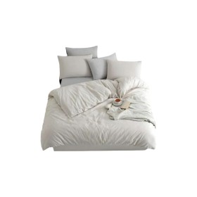 Parure de couette Beige Lit king size 3 Pièces