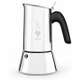 Italian Coffee Pot Bialetti NEW VENUS Silver Metal Stainless steel