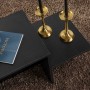 Table Basse Harmony Noir 80 x 40 x 40 cm