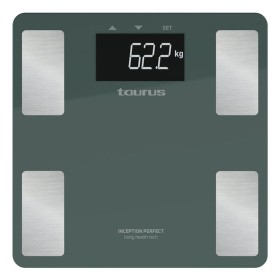 Balance Numérique de Salle de Bain Taurus INCEPTION PERFE Bleu Vert Verre trempé 180 kg