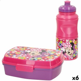 Boîte à lunch Minnie Mouse 380 ml 17 x 5,5 x 13,5 cm Bouteille (6 Unités)