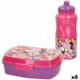 Boîte à lunch Minnie Mouse 380 ml 17 x 5,5 x 13,5 cm Bouteille (6 Unités)