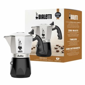 Italian Coffee Pot Bialetti BRIKKA Aluminium 4 Cups