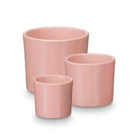 Set of pots Ibergarden Pink Clay Ø 14 cm Ø 22 cm Ø 17 cm 3 Pieces
