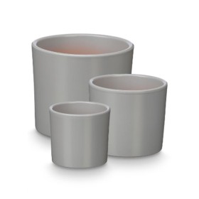 Set of pots Ibergarden Grey Clay Ø 14 cm Ø 22 cm Ø 17 cm 3 Pieces