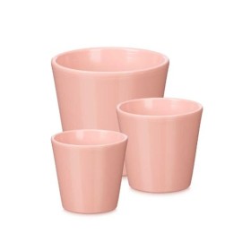 Set of pots Ibergarden Pink Clay Ø 14 cm Ø 22 cm Ø 17 cm 3 Pieces