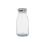 Bouteille en Verre Vivalto Transparent Argenté PVC Métal verre 250 ml (6 Unités)