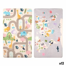 Tapis pour enfant Gift Decor animaux 140 x 0,6 x 80 cm Multicouleur (12 Unités)