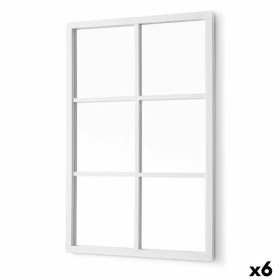Miroir mural Gift Decor Blanc Places 70 x 47 x 2 cm (6 Unités)