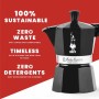 Italian Coffee Pot Bialetti MOKA EXPRESS Black Aluminium 200 ml