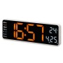 Wall Clock with Thermometer Hama 00222224 White Black Plastic