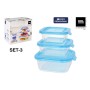 Set of lunch boxes Inde Soul 0,8 L 3 Pieces (8 Units)