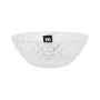 Salad Bowl La Mediterránea Diamond Transparent Glass Ø 22 cm (6 Units)