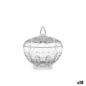 Glass Jar Inde Nefertiti Transparent (18 Units)