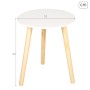 Side table Max Home White 35 x 40 x 35 cm (6 Units)