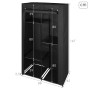 Clothes and Shoe Organiser Max Home Black 88 X 167 X 45 CM 2 Units
