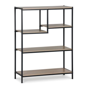 Shelves MobleKit Brown Black Wood Metal 75 x 30 x 100 cm