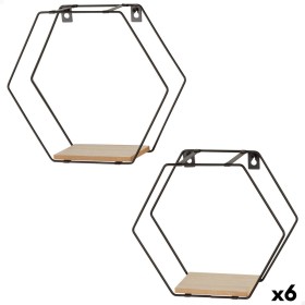 Étagère Max Home Fer Bois MDF 30 X 27 X 10 CM (6 Unités)