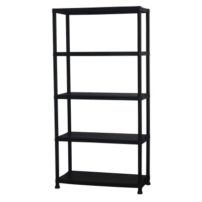 Marbueno Shelf 5 Shelves Black Plastic 90x40x180 cm Garden 10539
