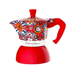 Cafetière Italienne Bialetti MOKA D&G Rouge Aluminium 2 Tasses