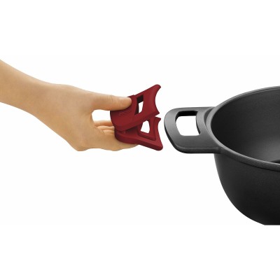 Casserole avec Couvercle en Verre BRA A410532 Rouge 5 L