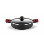 Casserole with glass lid BRA A410532 Red 5 L