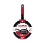 Non-stick frying pan BRA A411222 Ø 22 cm Black Red Stainless steel Aluminium