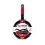 Non-stick frying pan BRA A411222 Ø 22 cm Black Red Stainless steel Aluminium