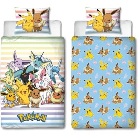 Duvet cover set Pokémon 25 x 5 x 30 cm Multicolour Double 2 Pieces