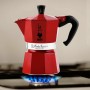 Italian Coffee Pot Bialetti MOKA RED Red 6 Cups