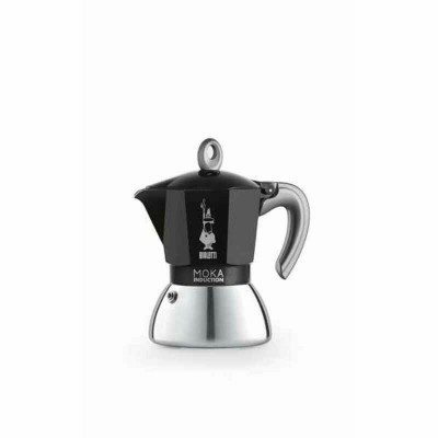 Italian Coffee Pot Bialetti NEW MOKA Black Aluminium