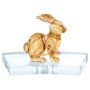 Decorative Figure Swarovski Rabbit Golden Rabbit 13,6 x 8,3 x 8,8 cm