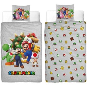 Parure de couette Mario Bros Multicouleur Lit 2 persones 2 Pièces