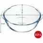 Plat de Four Pyrex Transparent Verre Borosilicaté Rond Ø 26 cm