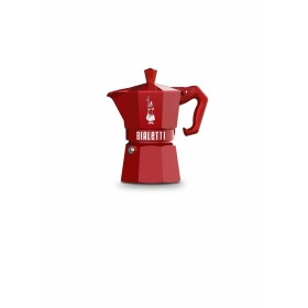 Italian Coffee Pot Bialetti MOKA EXCLUSIVE Red Aluminium 3 Cups