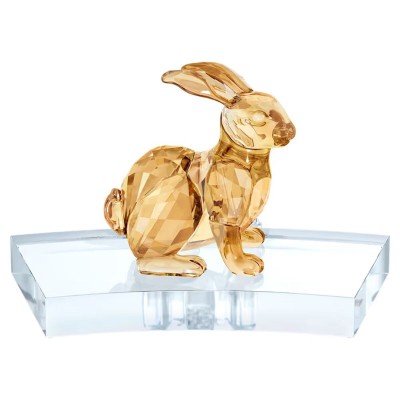 Decorative Figure Swarovski Rabbit Golden Rabbit 13,6 x 8,3 x 8,8 cm